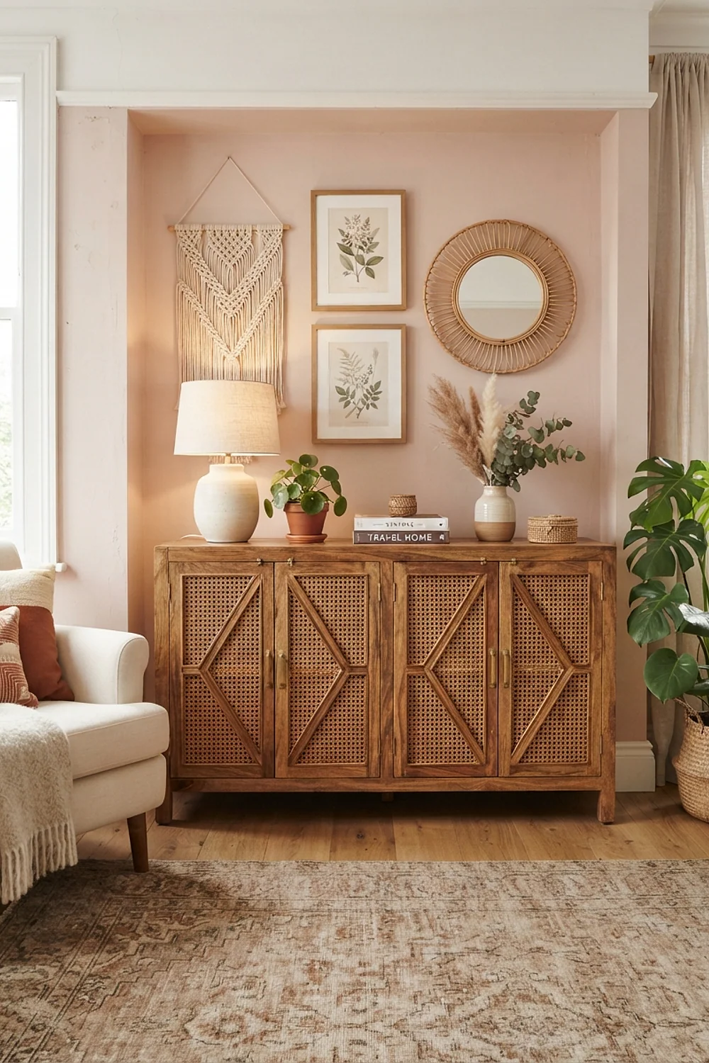 Closed-door credenza 16 inches deep